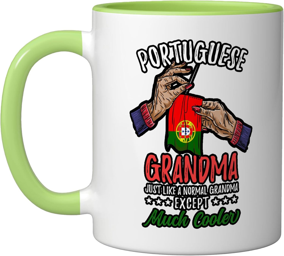 Funny Portugal Flag Mothers Day Portuguese Grandma Ceramic Mug