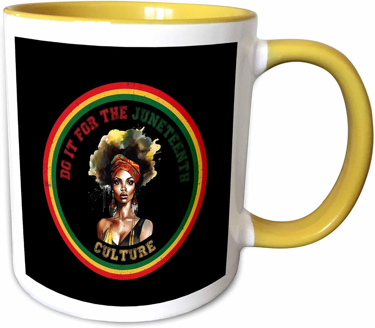 Do It For The Juneteenth Culture Round Ceramic Mug