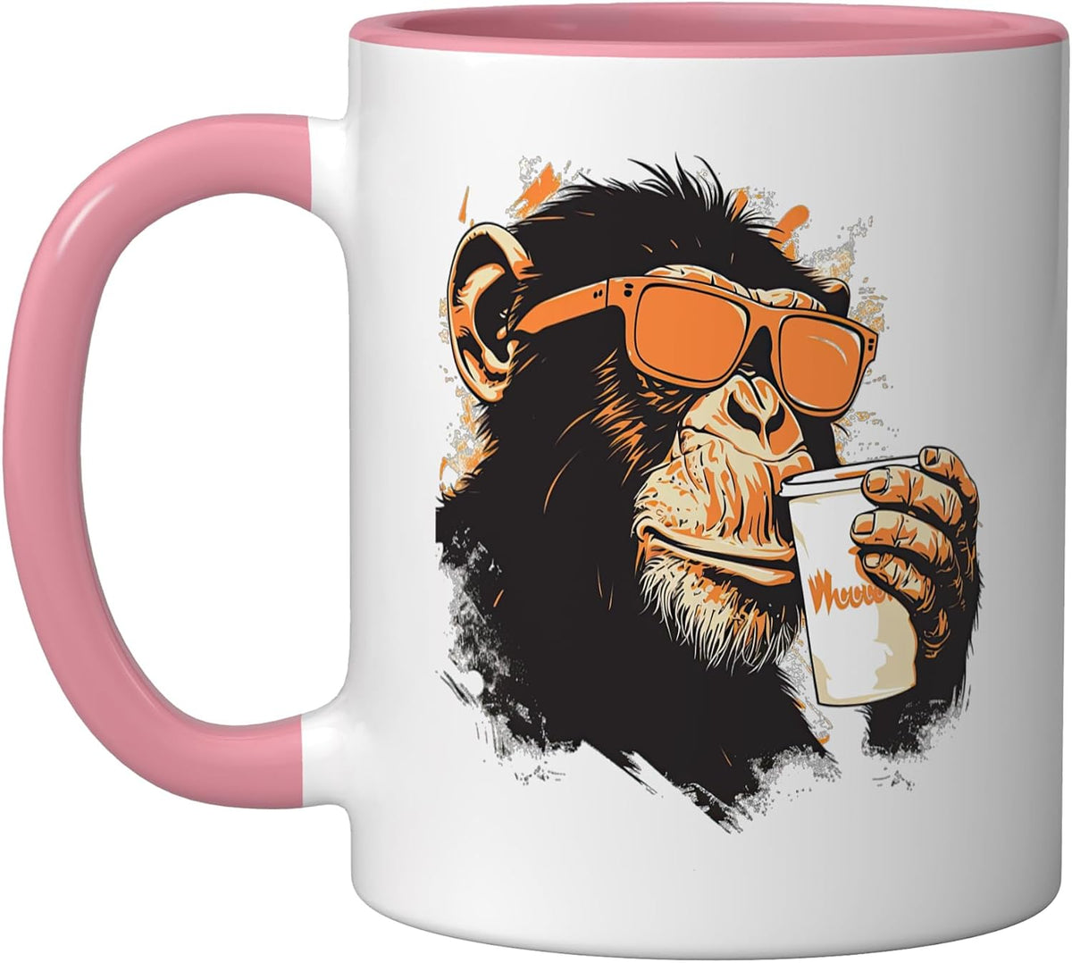 Monkey With Cool Sunglasses And Of Coffee Ape Monkeys Ceramic Mug