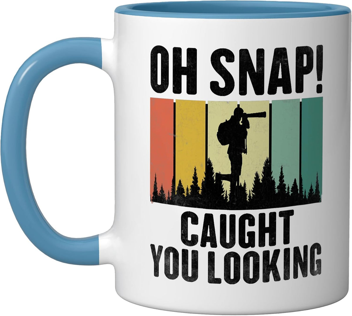 Oh Snap Caught You Looking Photography Camera Photographer Ceramic Mug