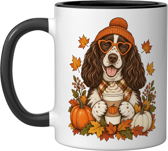 English Springer Spaniel Fall Autumn Season Pumpkin Spice Mug