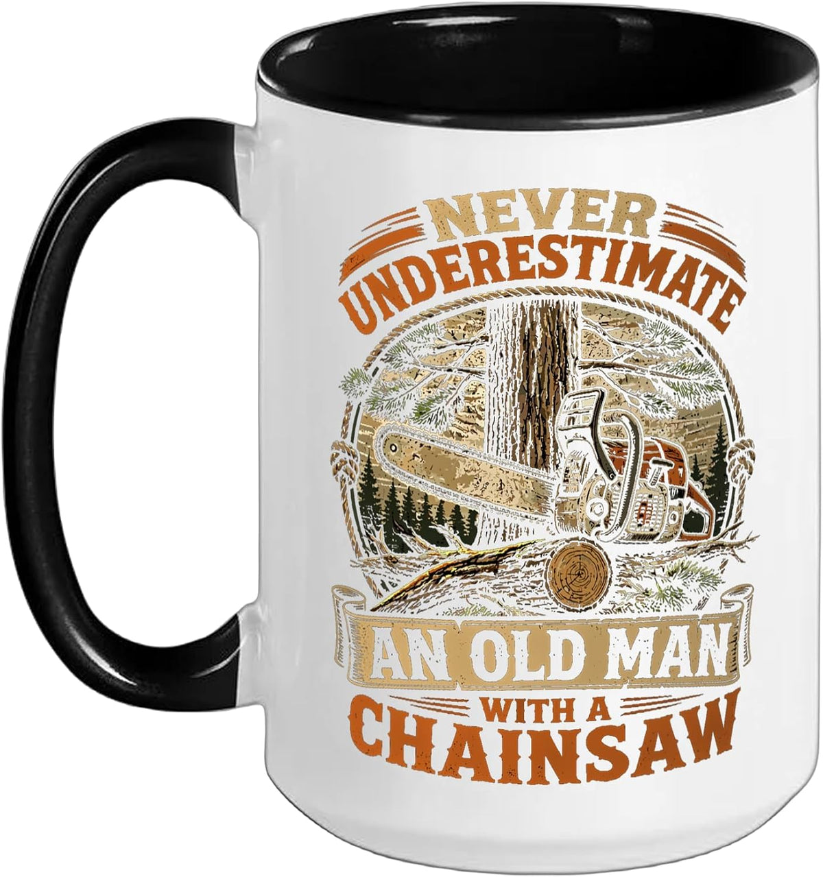 Arborist Lumberjack Tree Cutter Chainsaw Operator Ceramic Mug