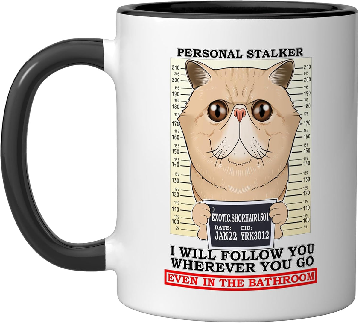 Cat Lover I Personal Stalker I Exotic Shorthair Cat Ceramic Mug