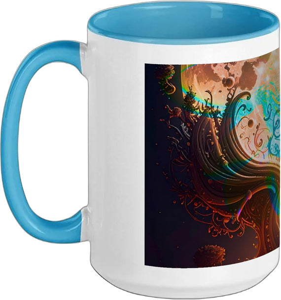 Mysterious Moon And Rabbit Ceramic Mug