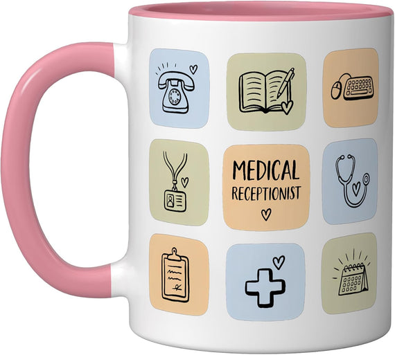 Medical Receptionist Healthcare Doctor Office Front Desk Ceramic Mug
