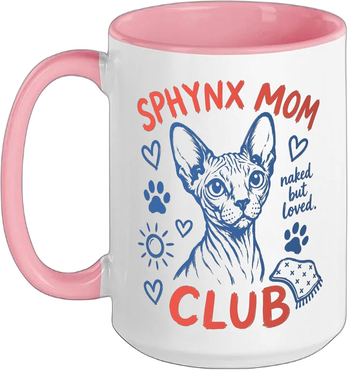 Sphynx Mom Club Cat Lover Christmas Ceramic Mug