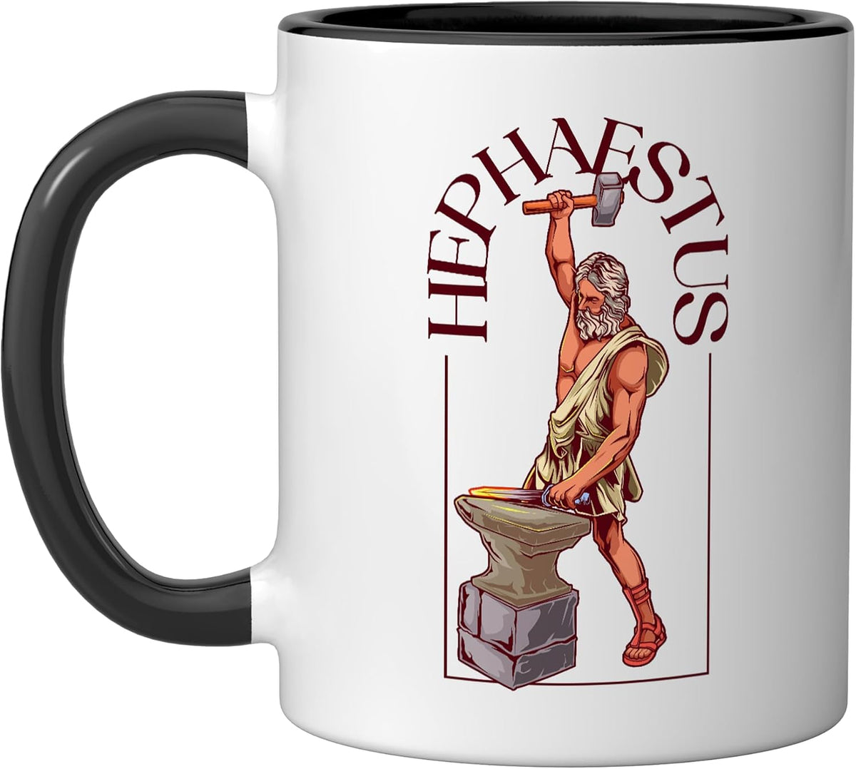 Ancient God Hephaestus Ceramic Mug