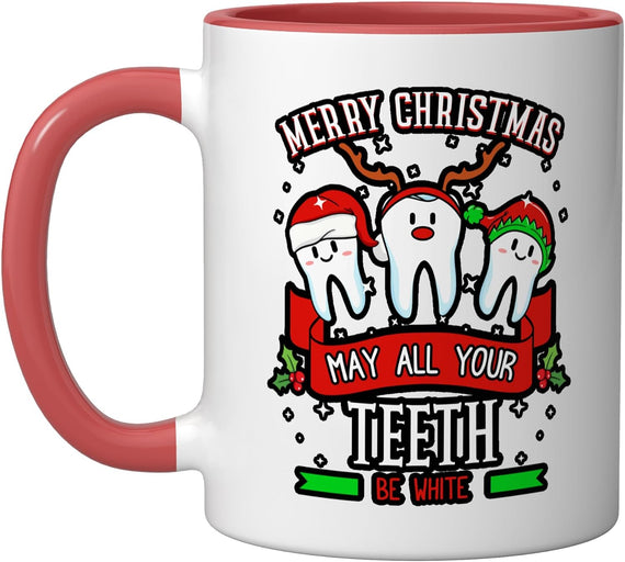Merry Christmas Teeth Dentist Mouth Gums Tooth Ceramic Mug