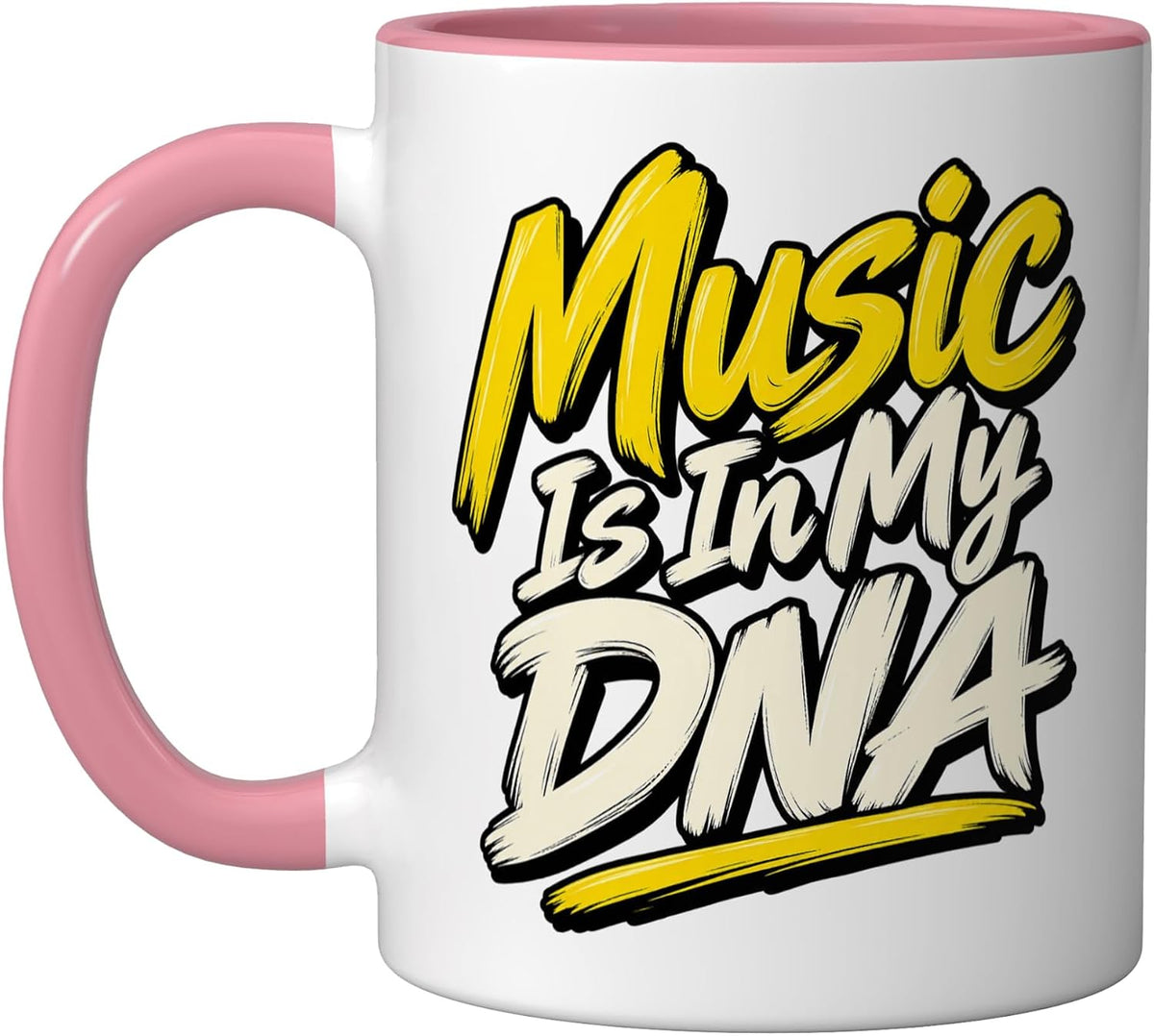 Funny Music Lover Musician Dna Music Teacher Ceramic Mug