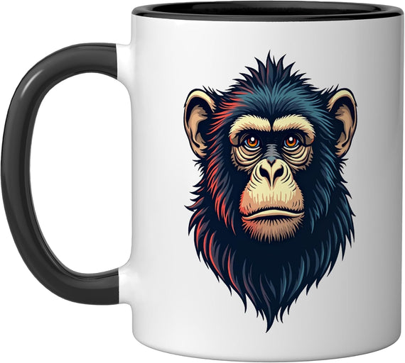 Funny Cool Monkey Chimpanzee Animal Graphic Men Women Kids Ceramic Mug