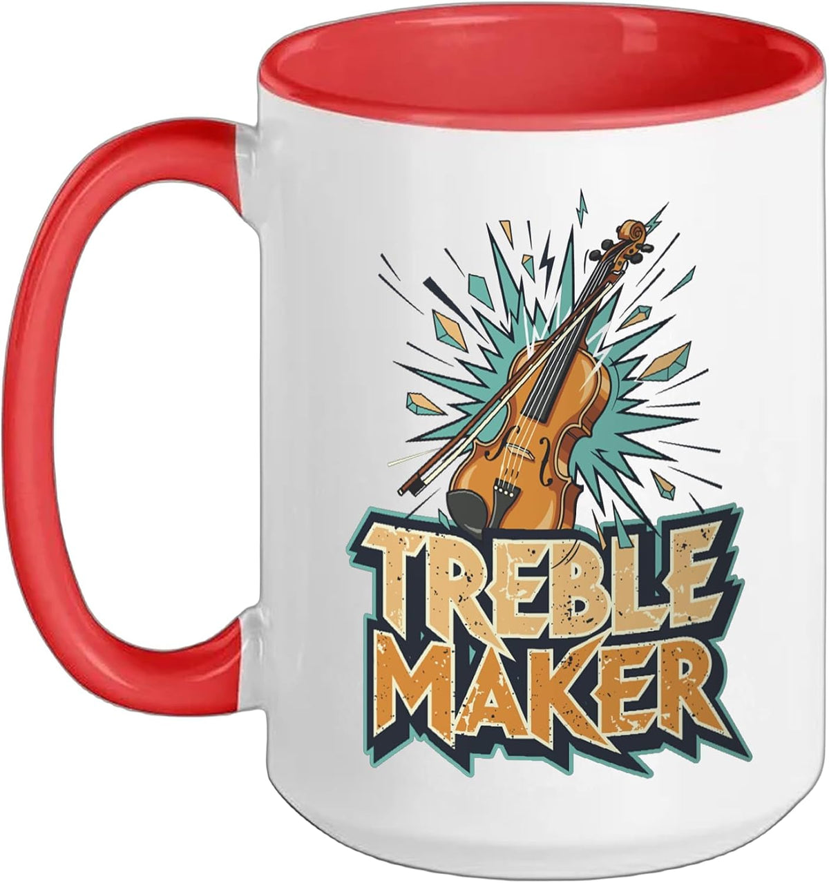 Violin Treble Maker Music Violin Ceramic Mug