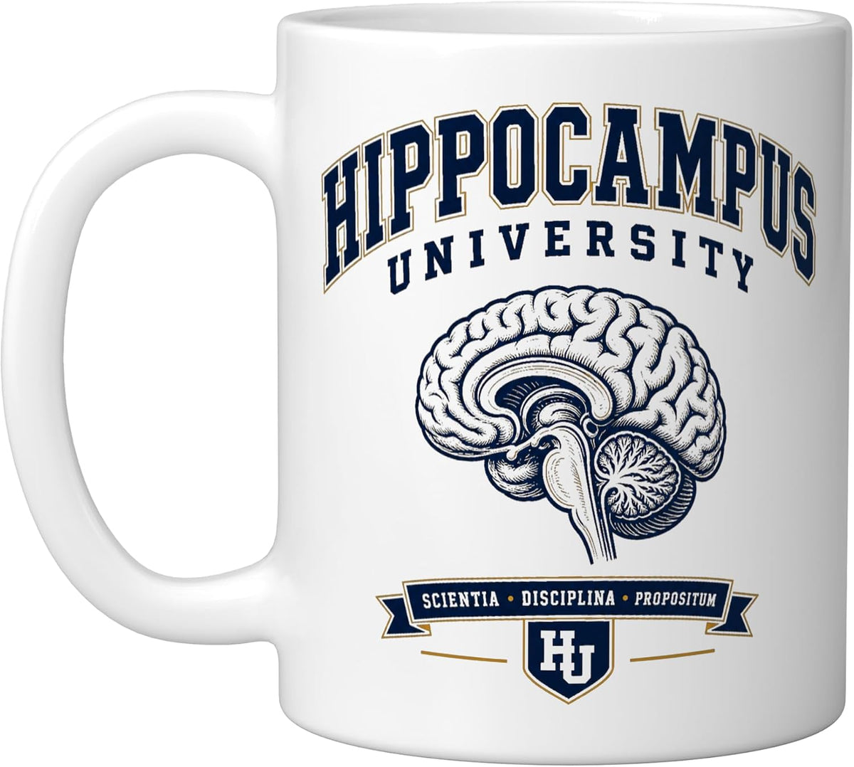 Hippocampus University Funny Science Brain Neurologist Ceramic Mug