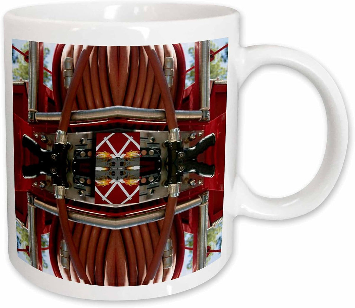 Fire Truck Hose Compartment Ceramic Mug