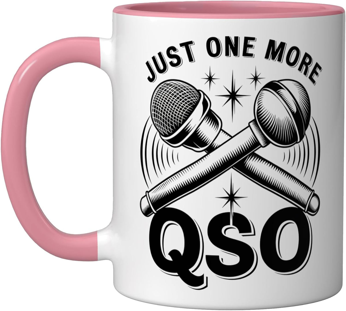 Just One More Qso Ham Radio Operator Radio Ceramic Mug