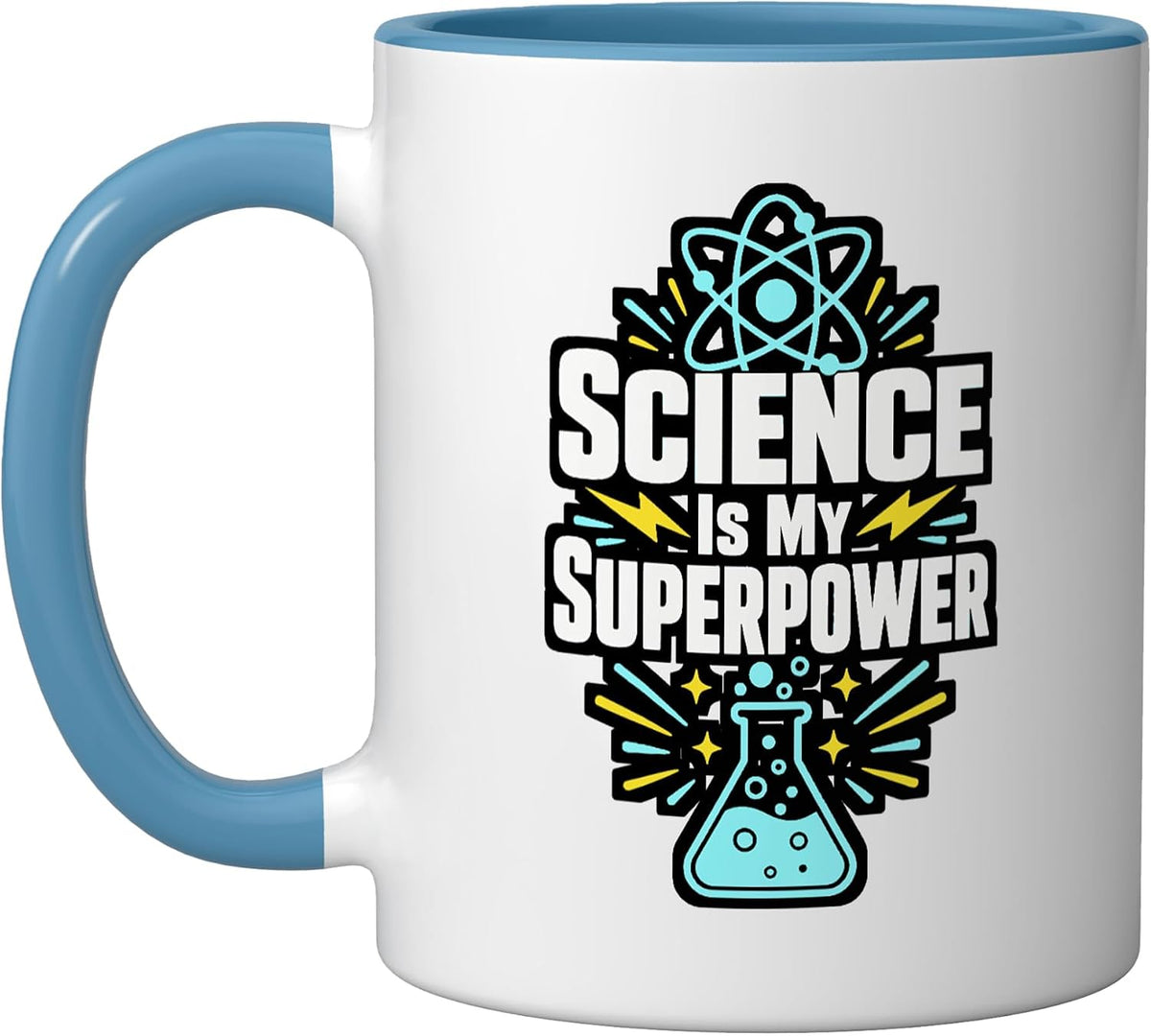 Science Lab Beaker Atom Chemistry Physics Ceramic Mug