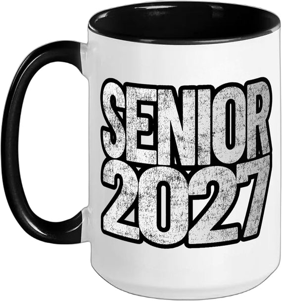 Senior 2027 Vintage Class Of 27 Pride Ceramic Mug