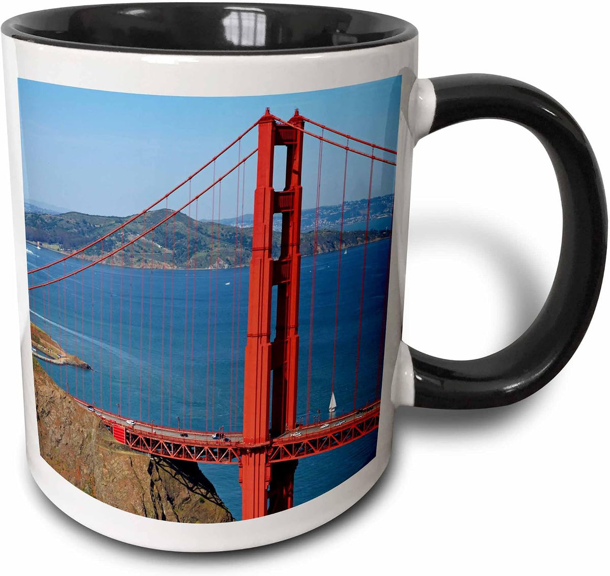 Usa, San Francisco, Golden Gate Bridge Ceramic Mug