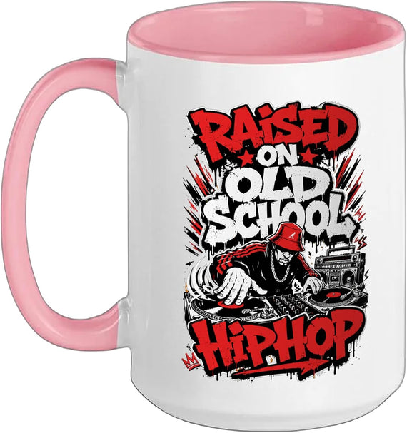 Raised On Old School Hip Hop Ceramic Mug