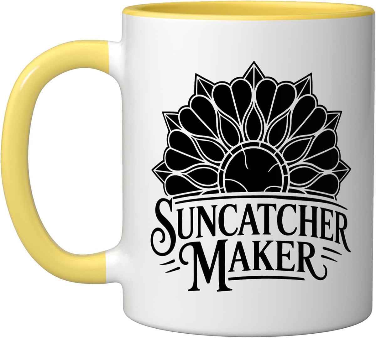 Stained Glass Suncatcher Maker Handmade Sun Rainbow Light Ceramic Mug