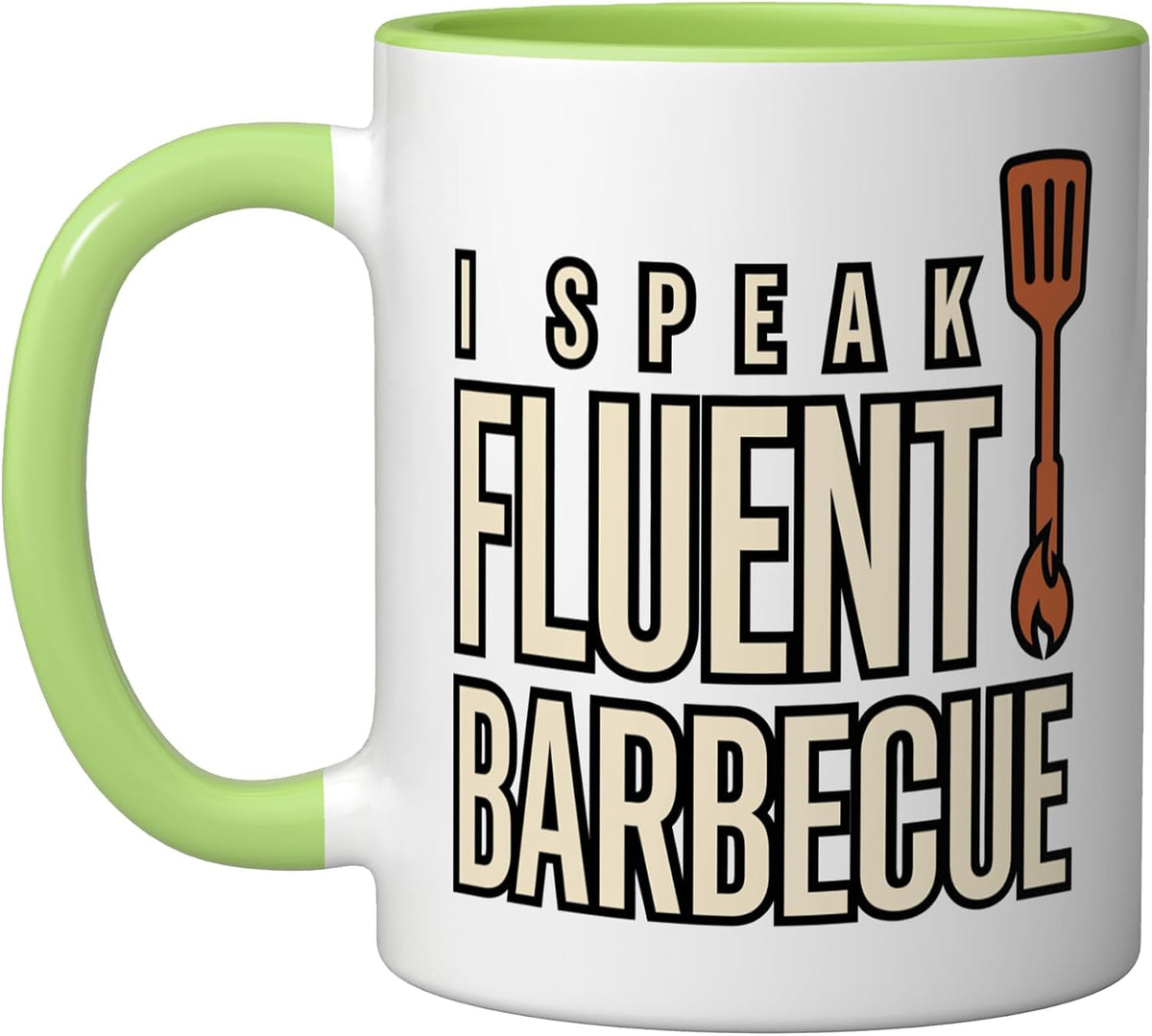 I Speak Fluent Barbecue Funny Bbq Dad Grilling Saying Ceramic Mug