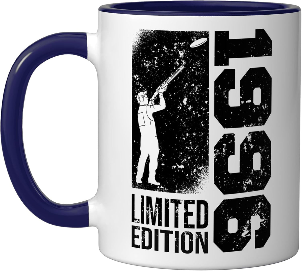 Clay Shooters Vintage 1965 Birthday Clay-Pigeons Shooting Ceramic Mug