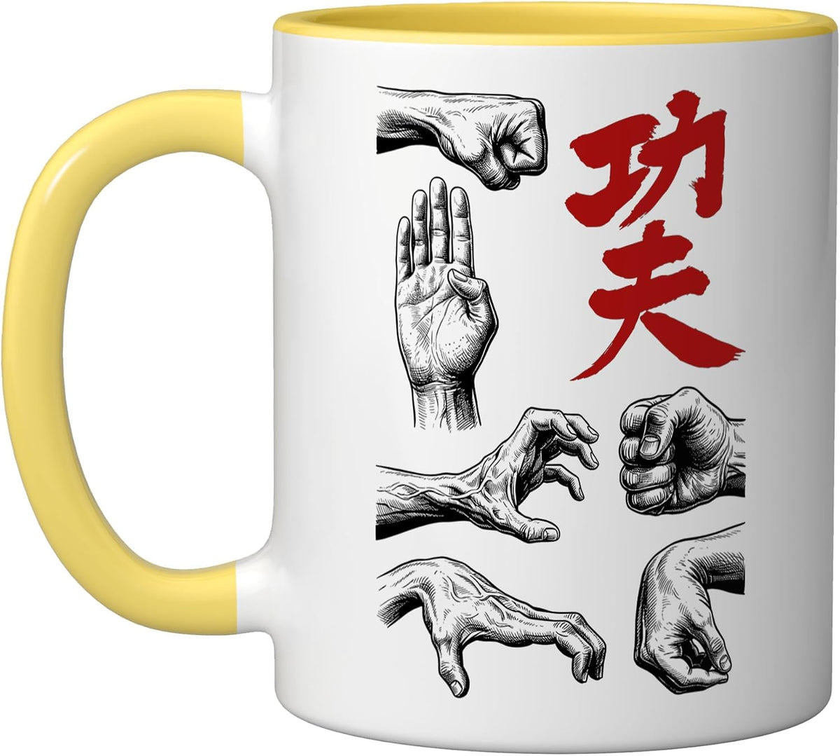 Kung Fu Fist Hand Strike Shaolin Chinese Martial Arts Ceramic Mug