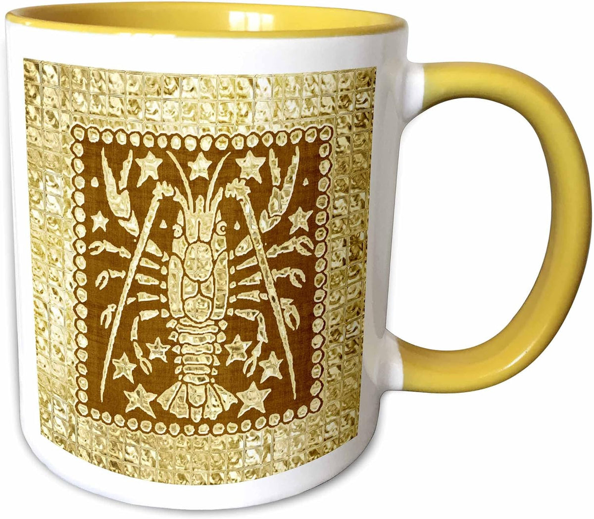 Zodiacal Constellation, Scorpio, Gold Ceramic Mug