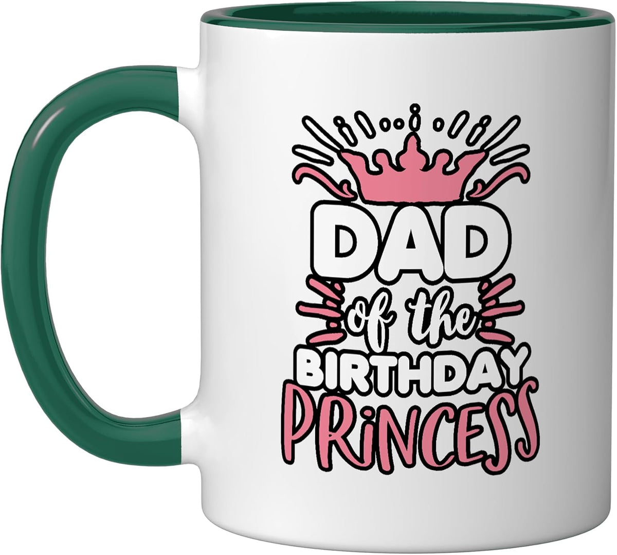 Dad Of The Birthday Princess Daddy Bday Party Christmas Ceramic Mug