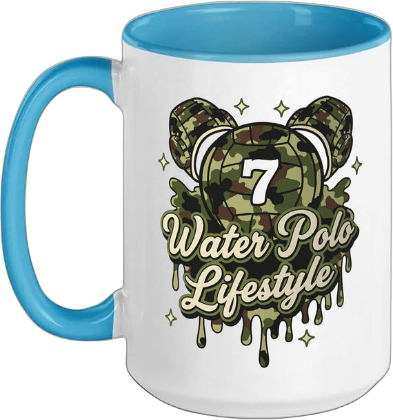 Camo Water Polo Drip Life Style Ceramic Mug
