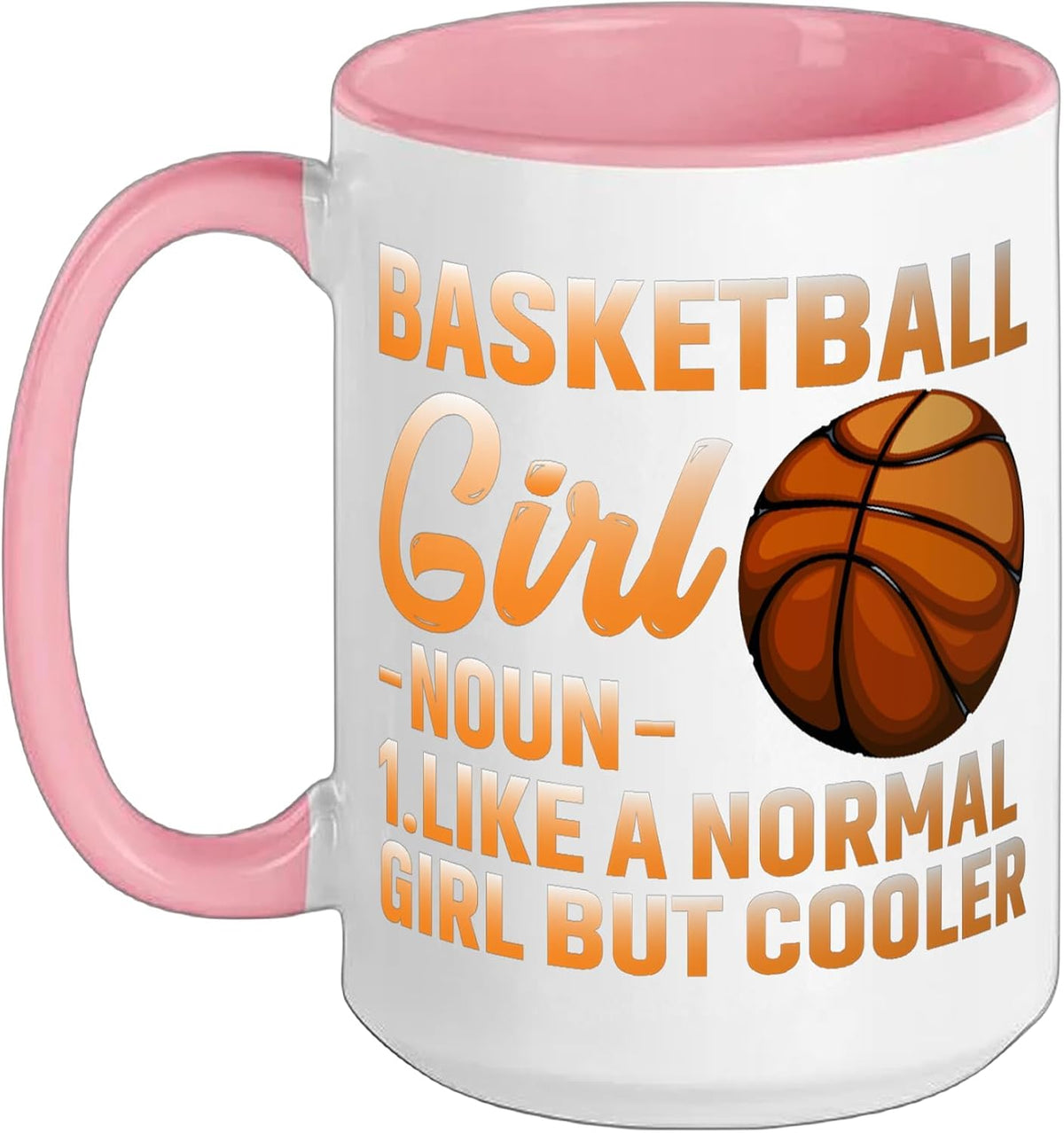 Basketball Girl Definition Basket Ball Woman Sport Ceramic Mug