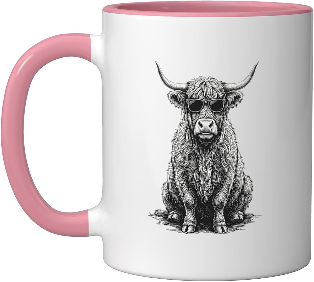 Highland Cow Cute Scottish Highlander Cow Ceramic Mug