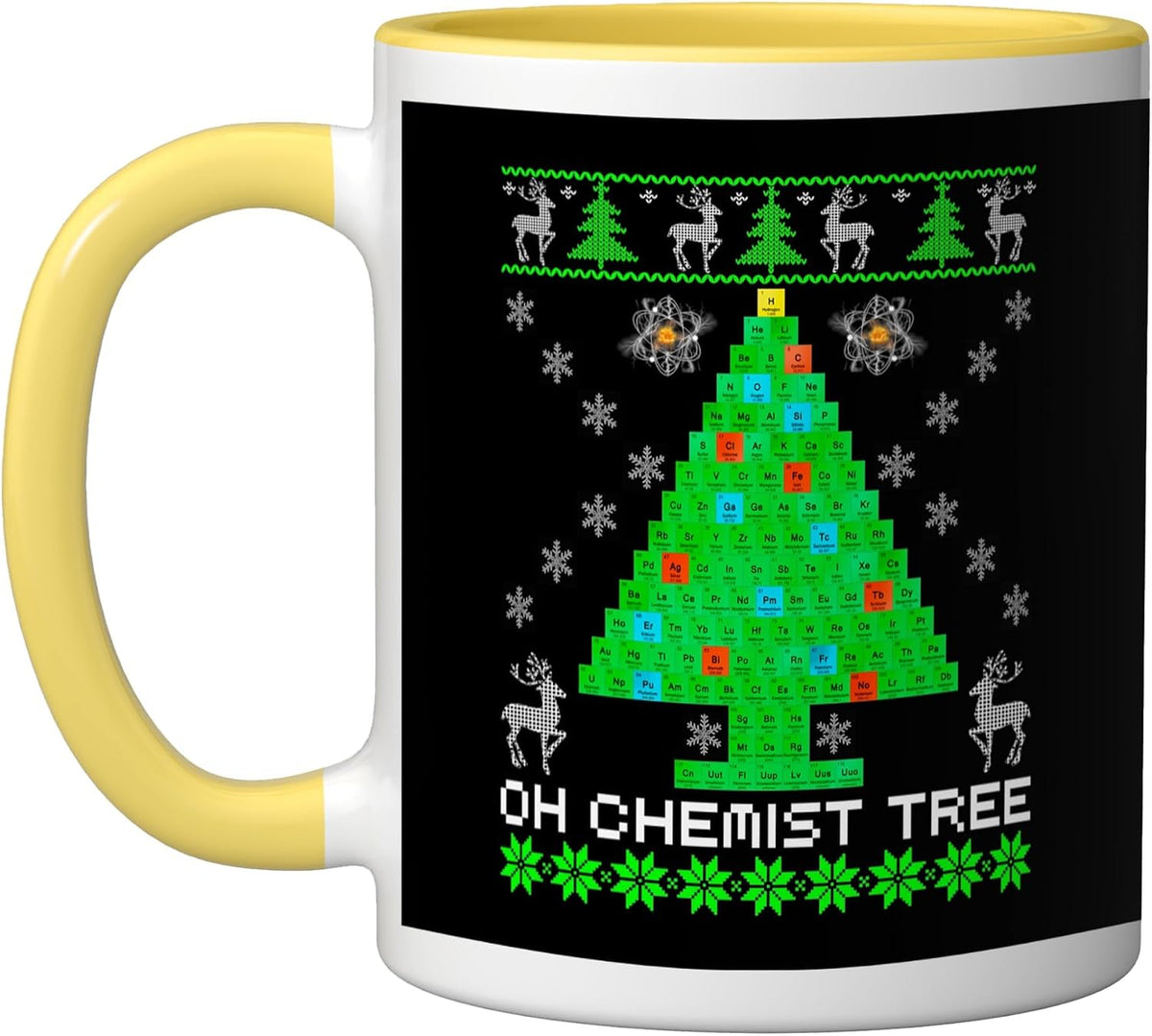 Chemist Tree Christmas Shirt Science Chemistry Physics Ceramic Mug