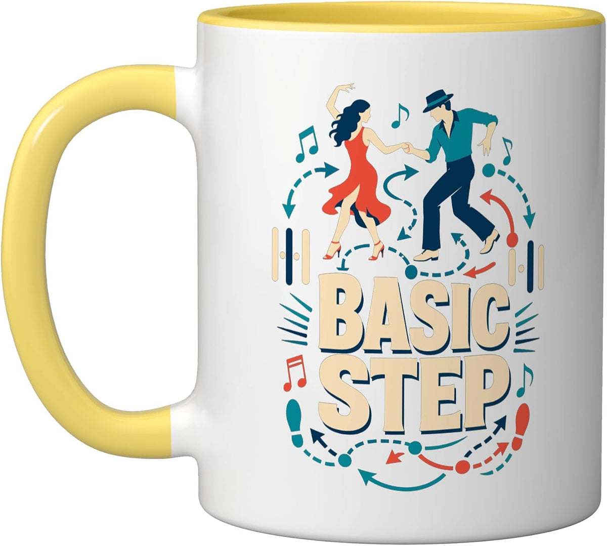 Dance Basic Step Ballroom Retro Ceramic Mug