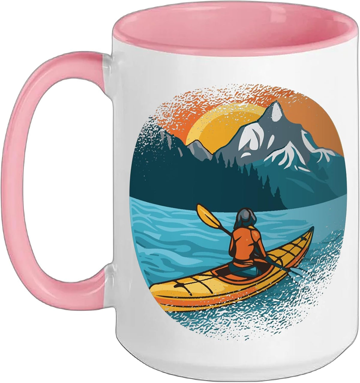 Kayaks Kayaker Paddling-Paddle Canoes-Boating Kayaking Ceramic Mug