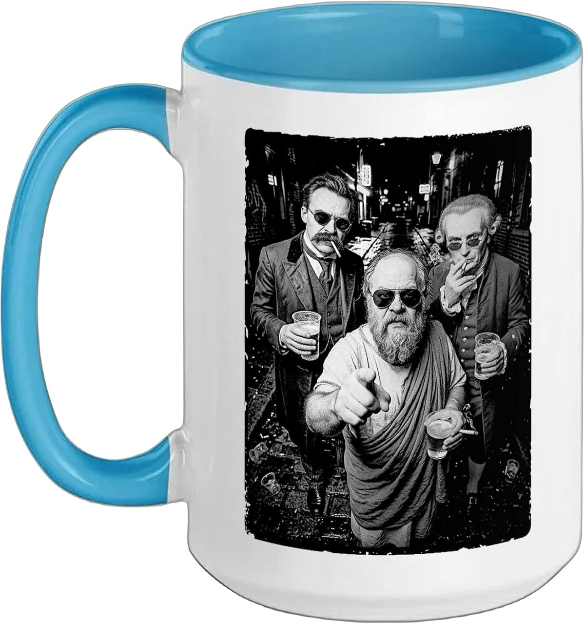 Philosophy Rampant In The Streets Funny Philosophers Ceramic Mug
