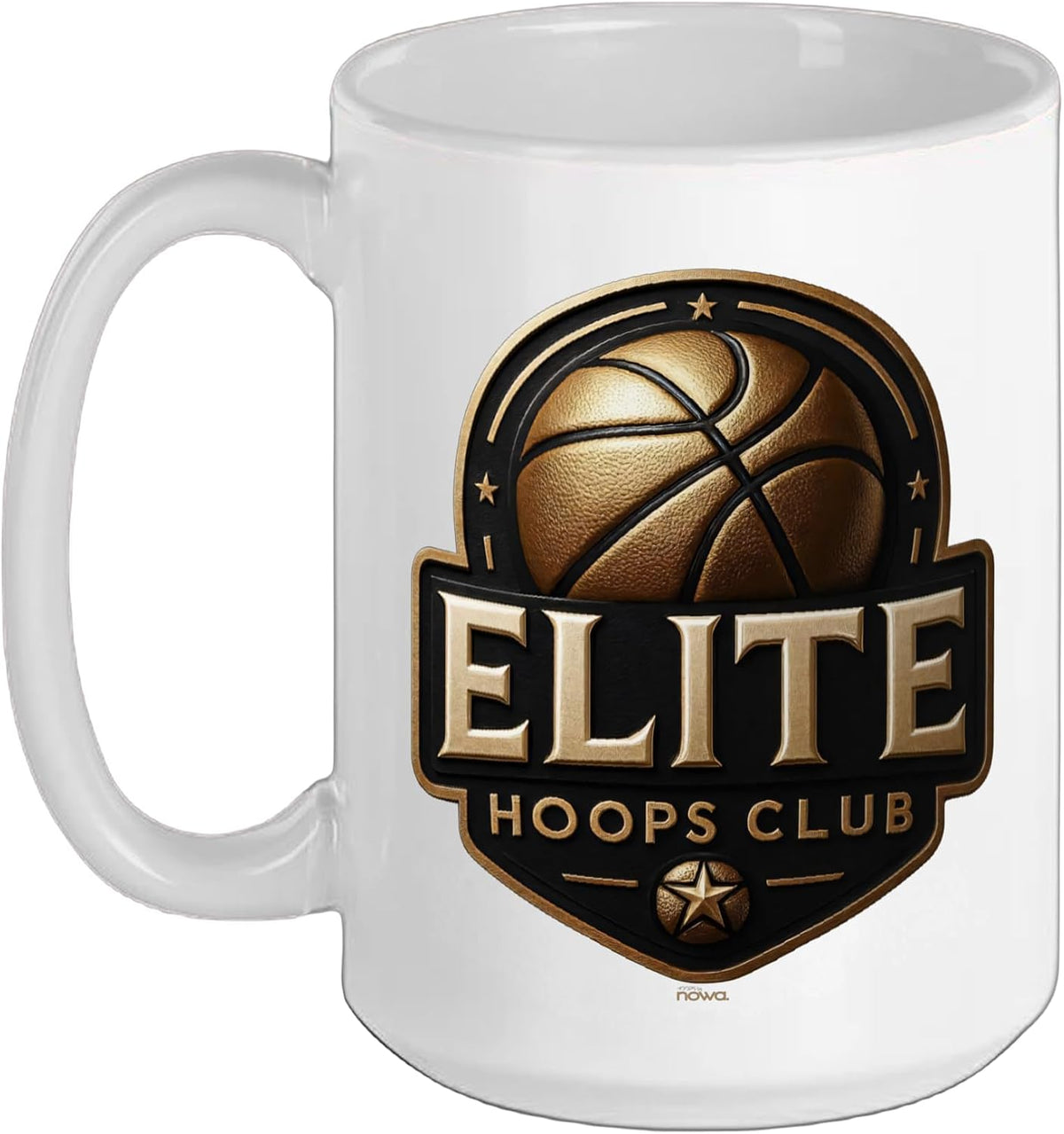 Basketball Court Royalty - Elite Hoops Club Badge Ceramic Mug