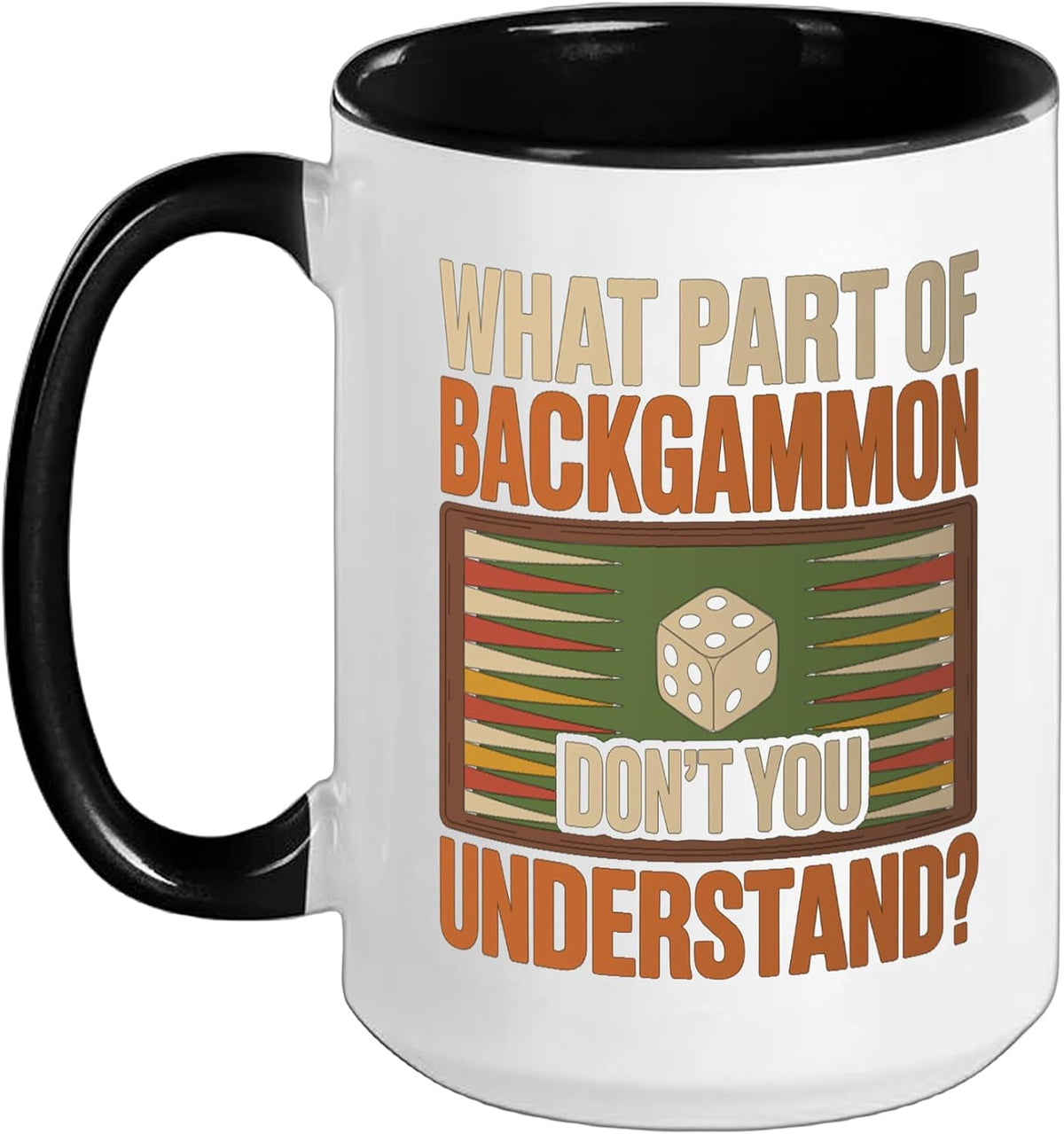 What Part Of Backgammon Don't You Understand Design Ceramic Mug