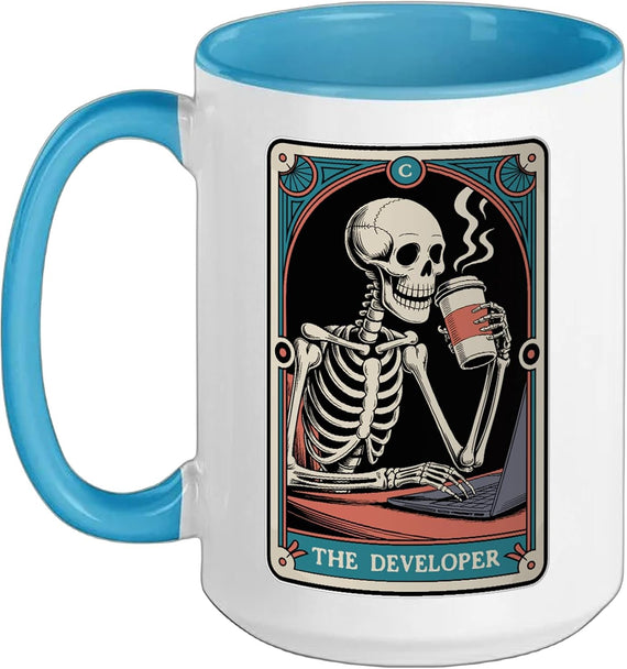 The Developer Tarot Card Programmer Tech Software Engineer Ceramic Mug