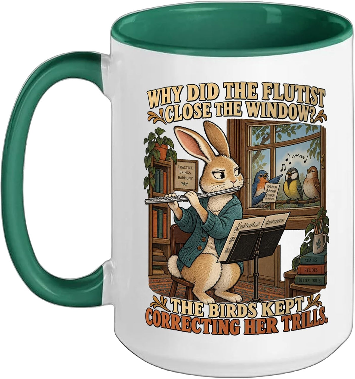 Flute Classical Music Meme Ceramic Mug