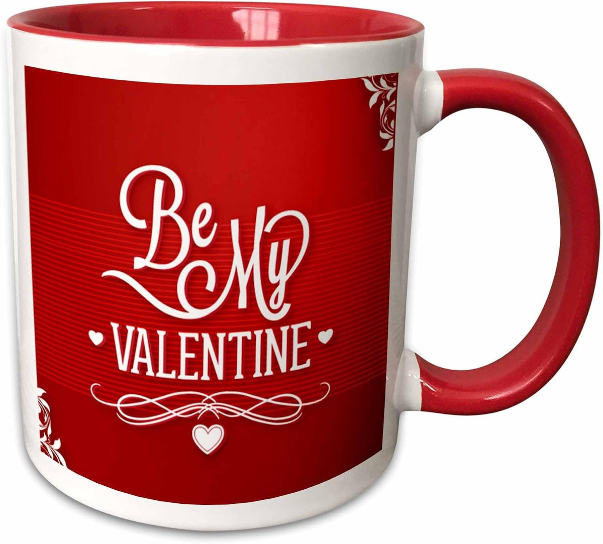 Be My Valentine - Red Art & Typography Ceramic Mug