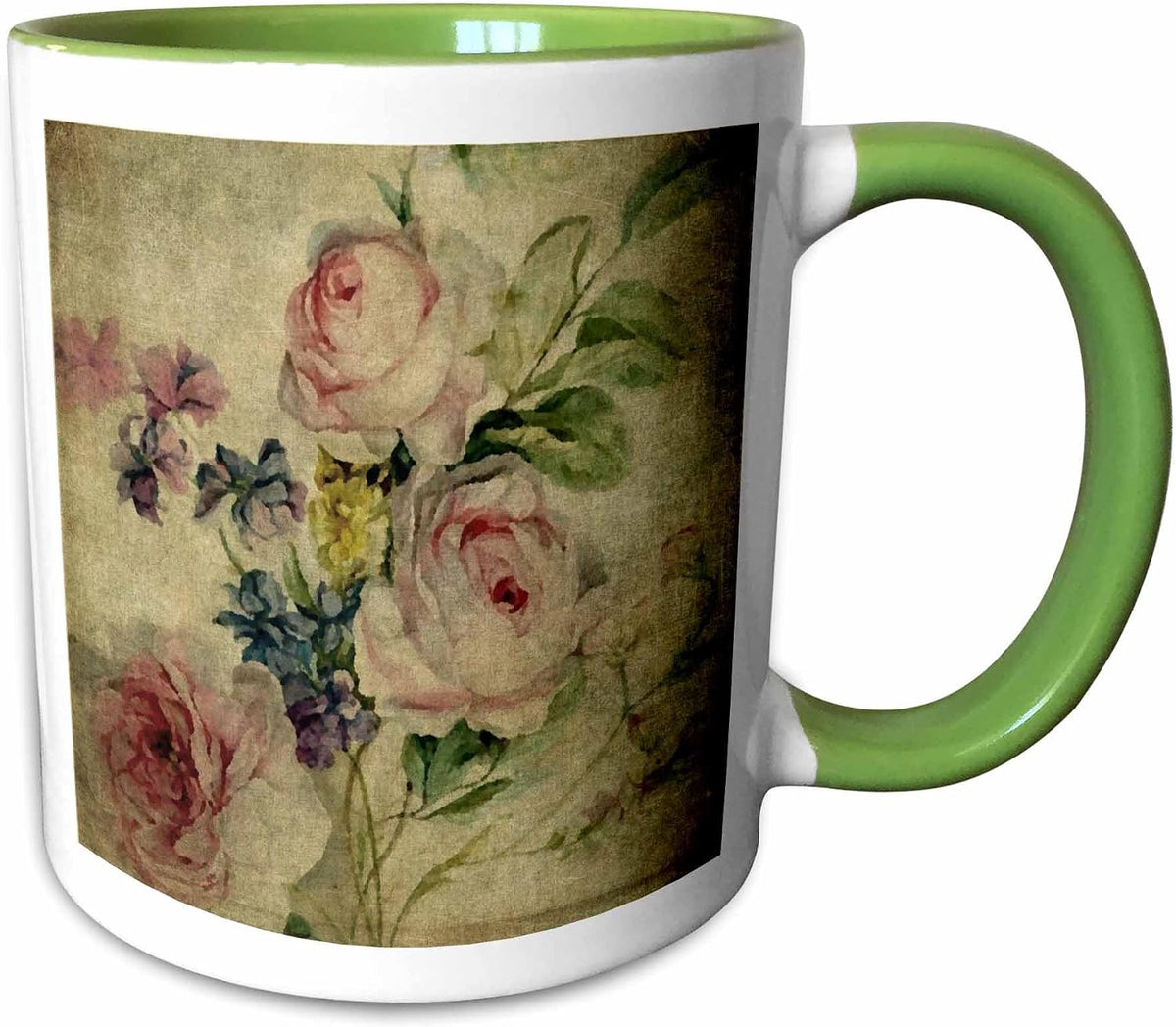 Vintage Florals Grunge By Angelandspot Ceramic Mug
