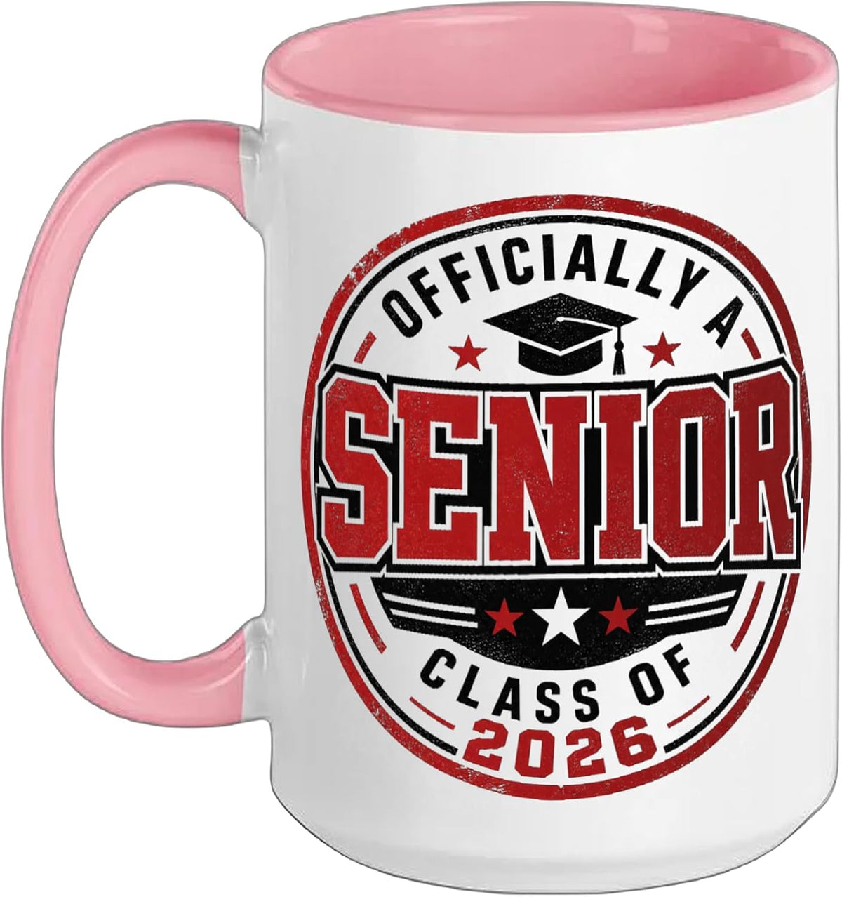Senior 2026 Class Of 2026 Graduation Badge Back To School Ceramic Mug