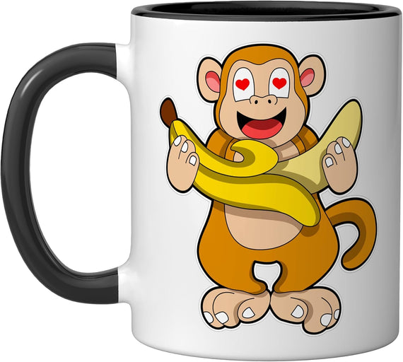 Monkey Banana Ceramic Mug