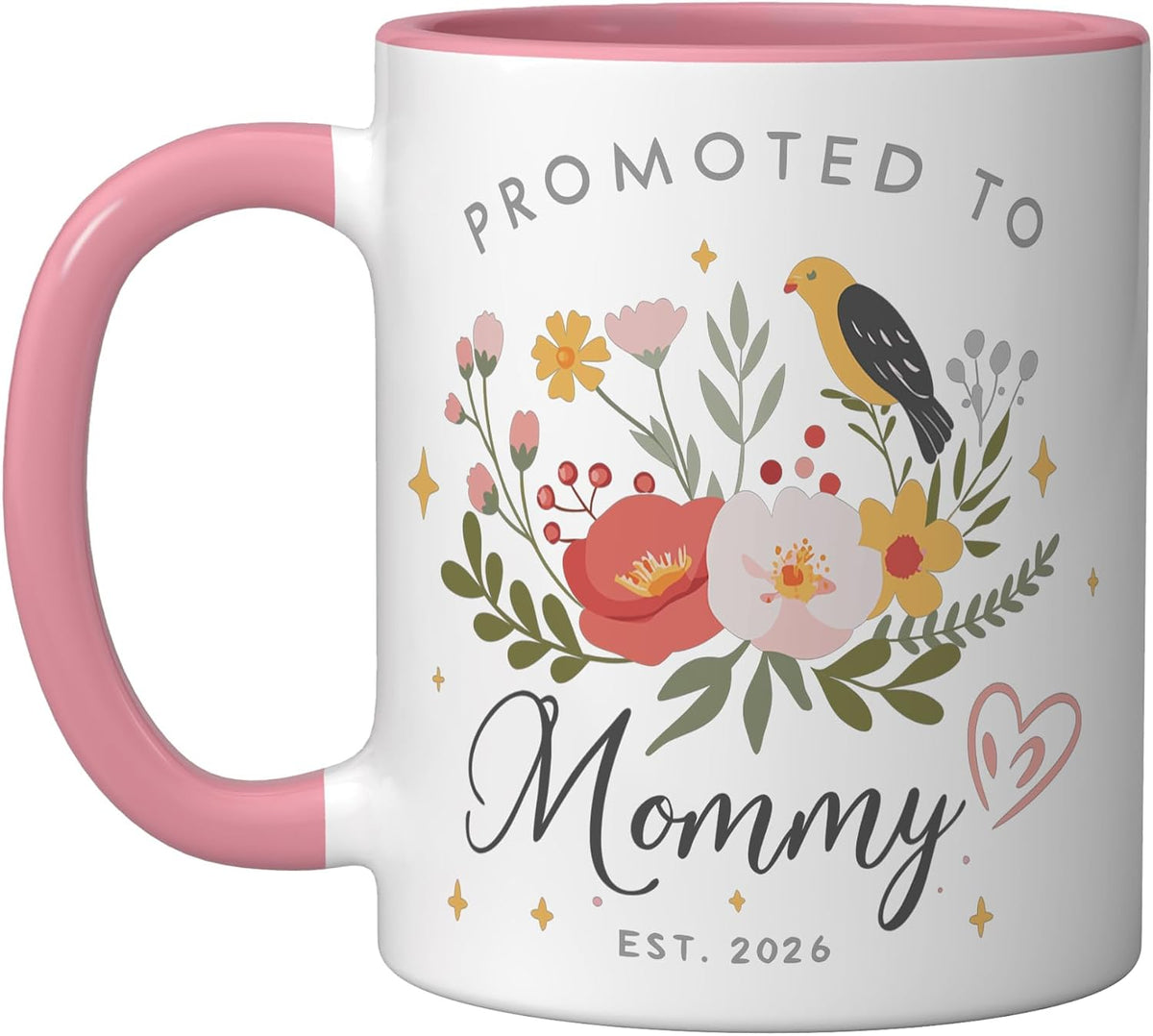 Promoted To Mommy Est 2026 Mug New Mom Mama Est 2026 Ceramic Mug