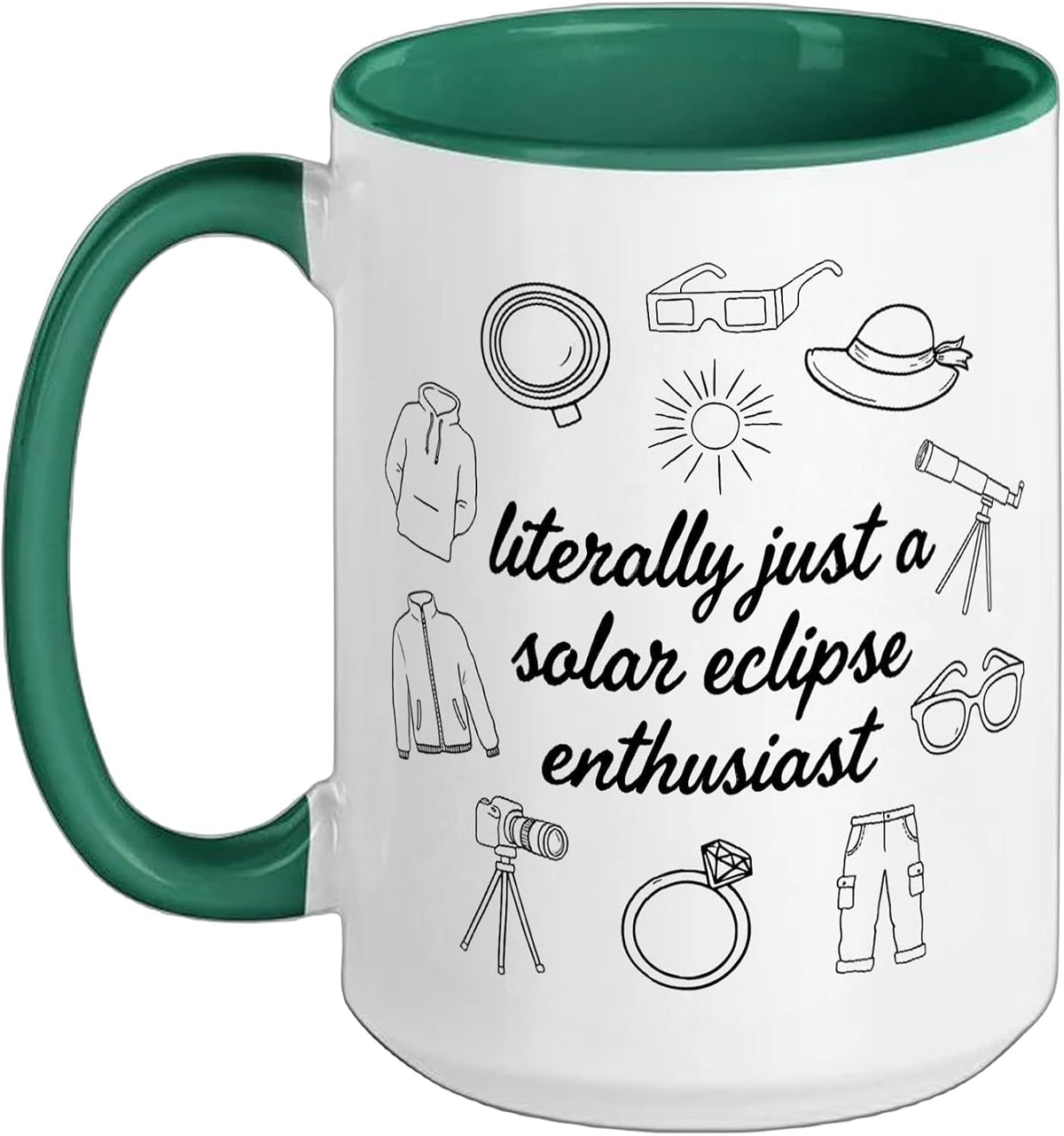 Solar Eclipse Total Partial Astronomy Celestial Alignment Ceramic Mug