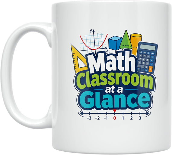 Math Classroom At A Glance Mug - Ceramic Ceramic Mug