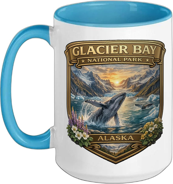 Glacier Bay National Park Alaska Whale Wilderness Souvenir Ceramic Mug