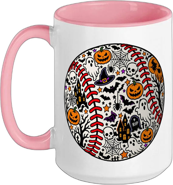 Baseball Halloween Ceramic Mug