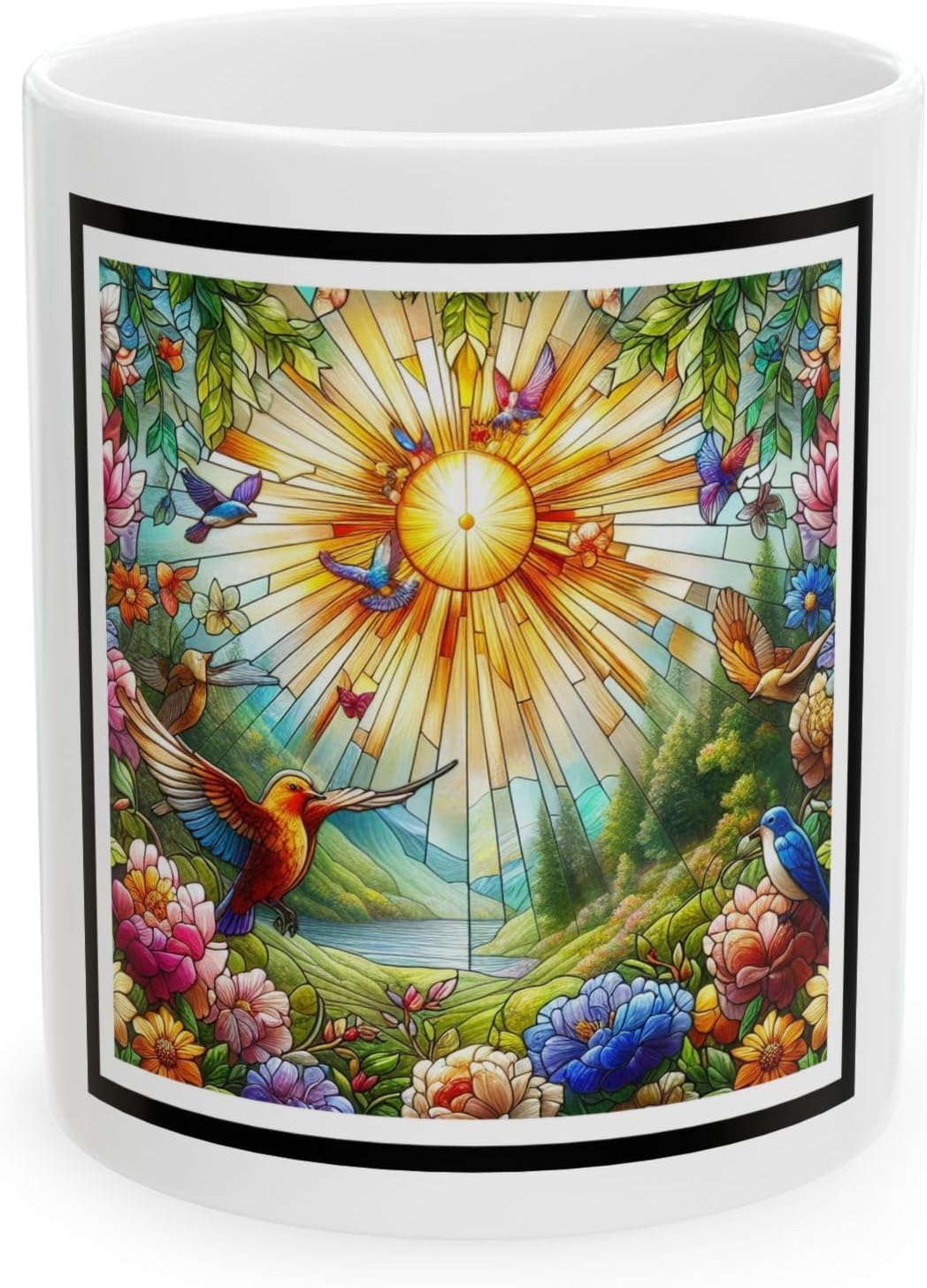 Stained Glass Window Ceramic Mug