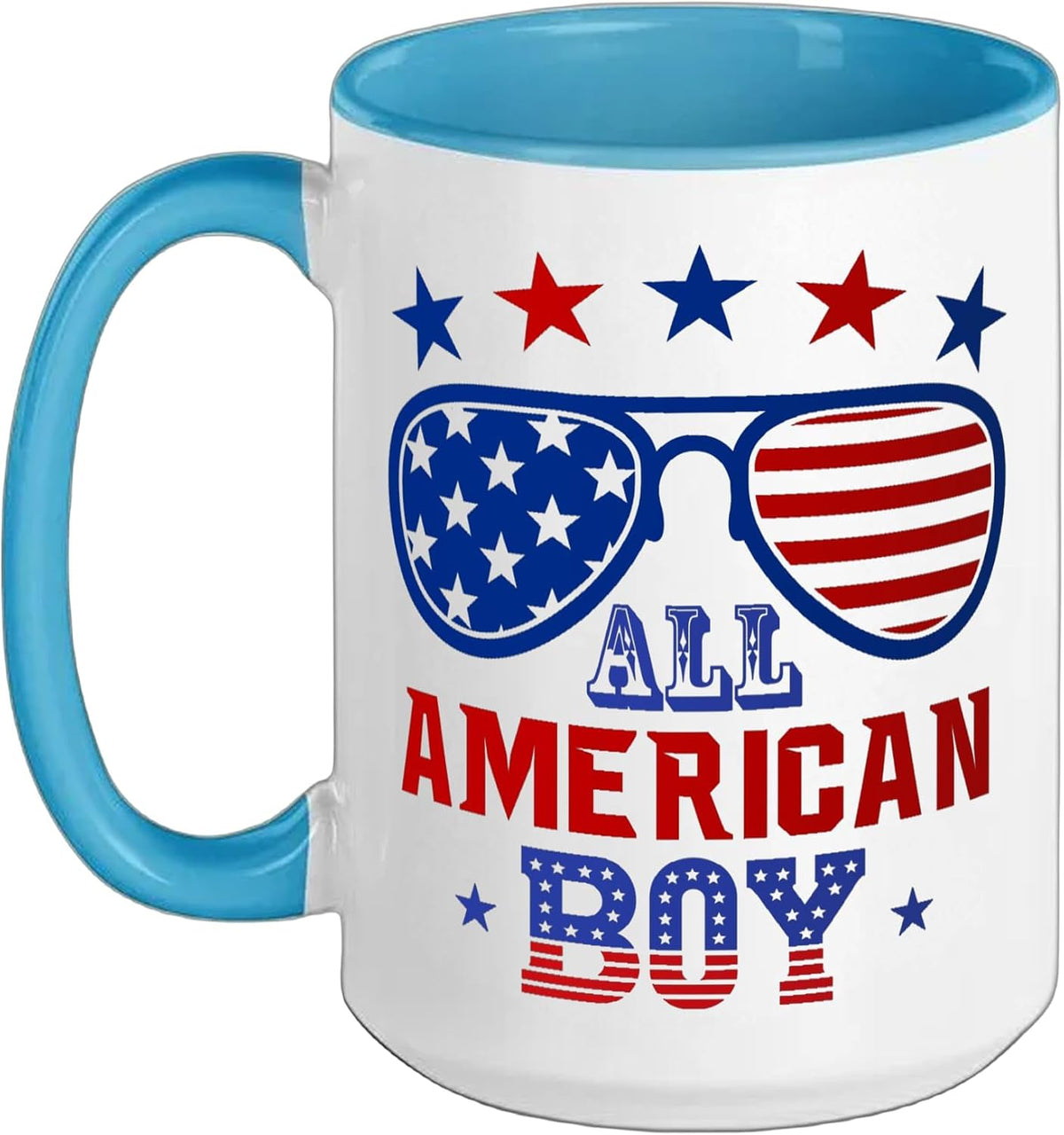 All American Boy Memorial Day Family Men Women Boys & Ceramic Mug